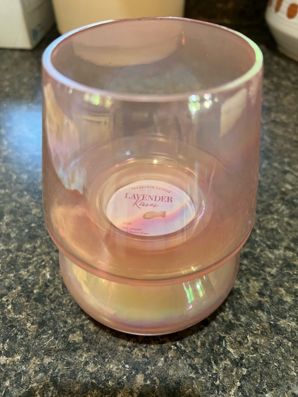 Cost Plus World Market Pink Glass Candle Holder